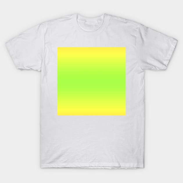 Yellow Green Yellow Gradient T-Shirt by Whoopsidoodle